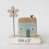 Little Wooden Handmade House and Base in a Bag - cosy