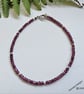  Designer Rhodolite Garnet 15cts Sterling Silver Bracelet 