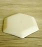 Small Hexagon Dish - Green Beech and Oak Leaves - Image 2