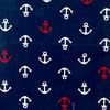 Navy Anchors Fabric