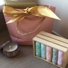 Book Lovers Soap Gift with candle