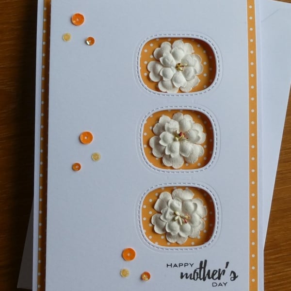 Mother's Day Card - Orange Polka Dot