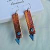Marrakech copper enamelled earrings