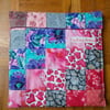 Patchwork Wheat Bag in Pink and Purple