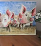 Three Little Pigs. Original painting - Image 5