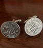 Lucky silver sixpence cufflinks - Image 6