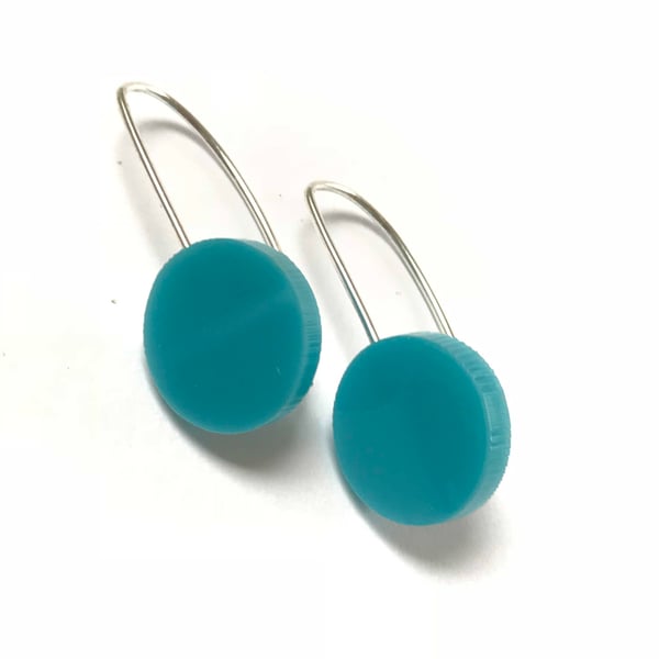 Wee Circle Earrings - Turquoise
