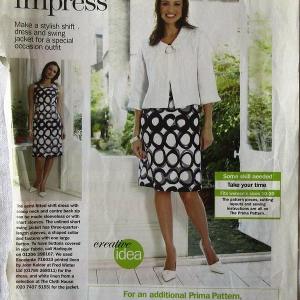 A multi-size sewing pattern for a woman's dress... - Folksy