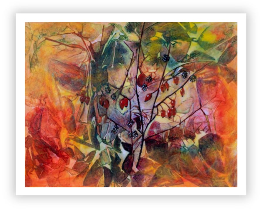 Giclée Print - Berries 1 - Rosehips (21"x16.4")
