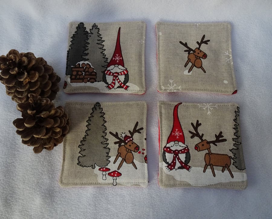 Christmas Gnome Coasters