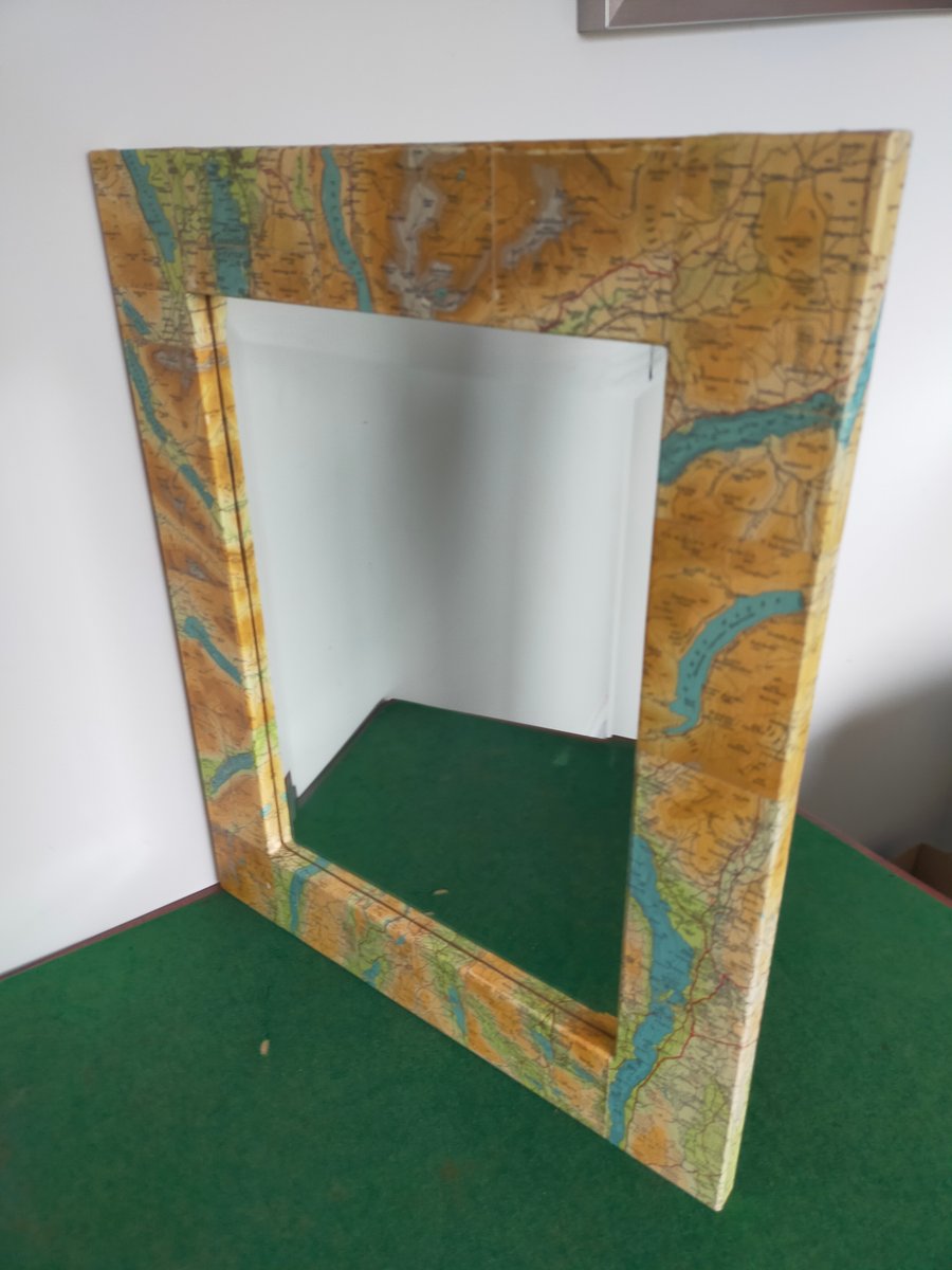 Vintage Lake District collage mirror