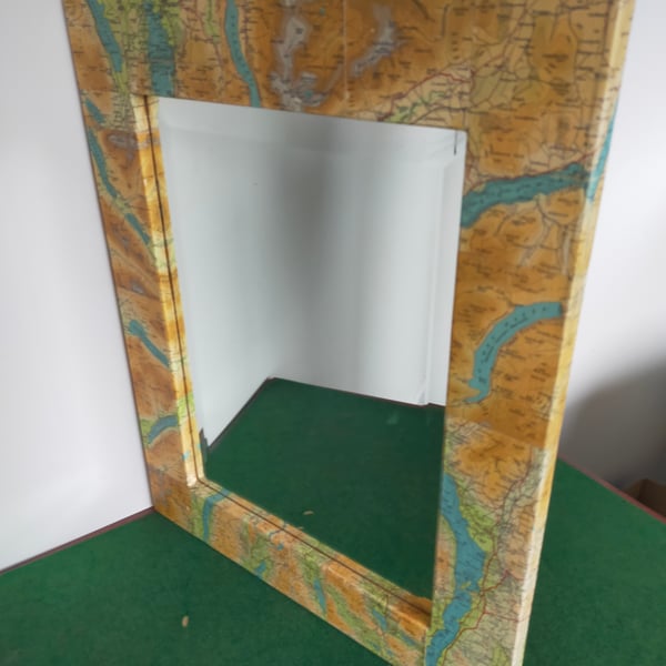 Vintage Lake District collage mirror