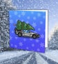 Drivin' Home For Christmas Card: Back To The Future