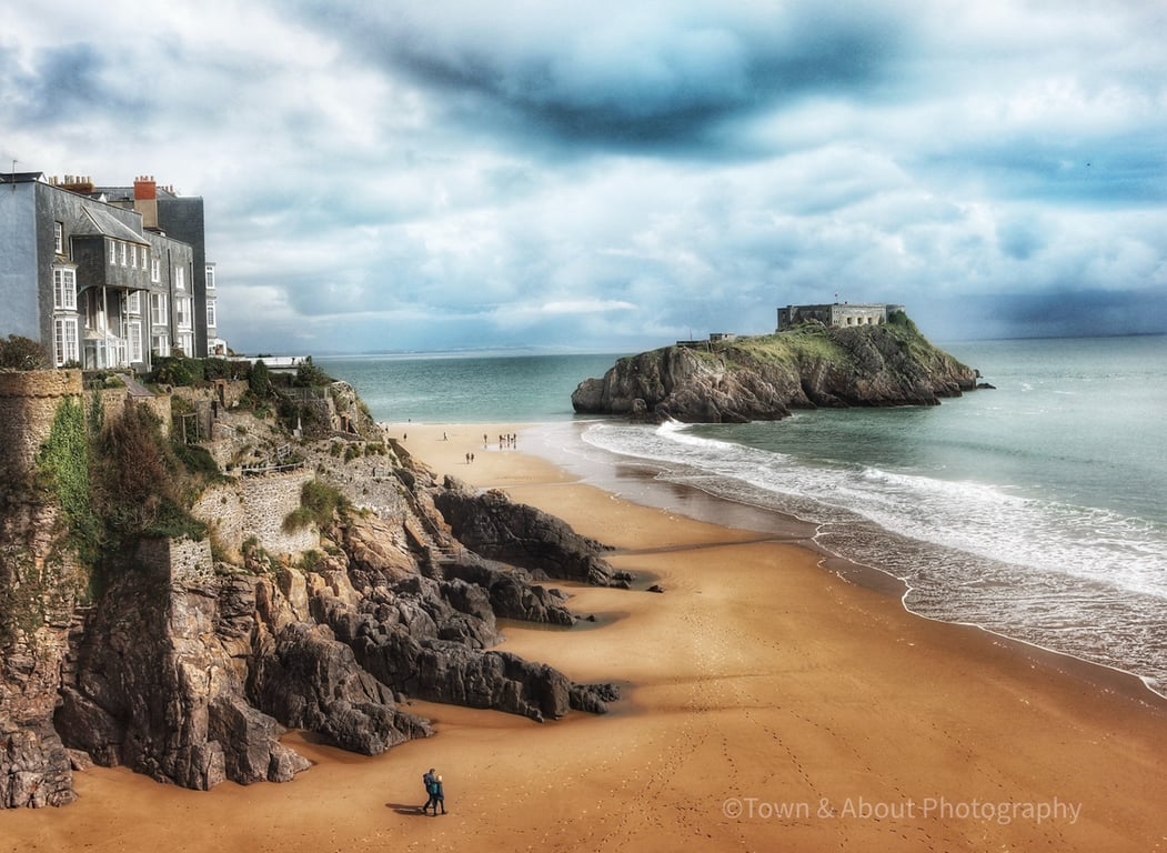 Tenby Beach, Wales, UK Coast