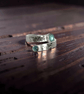 Blue Tide Sea Glass &Topaz Ring - Image 1