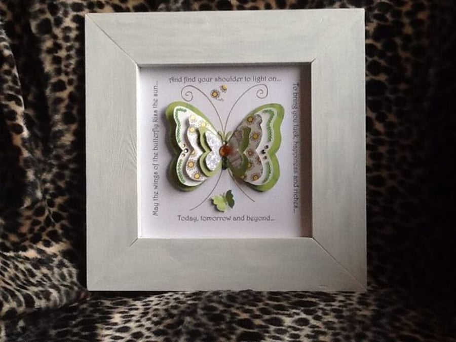 Irish Blessing Butterfly Collage