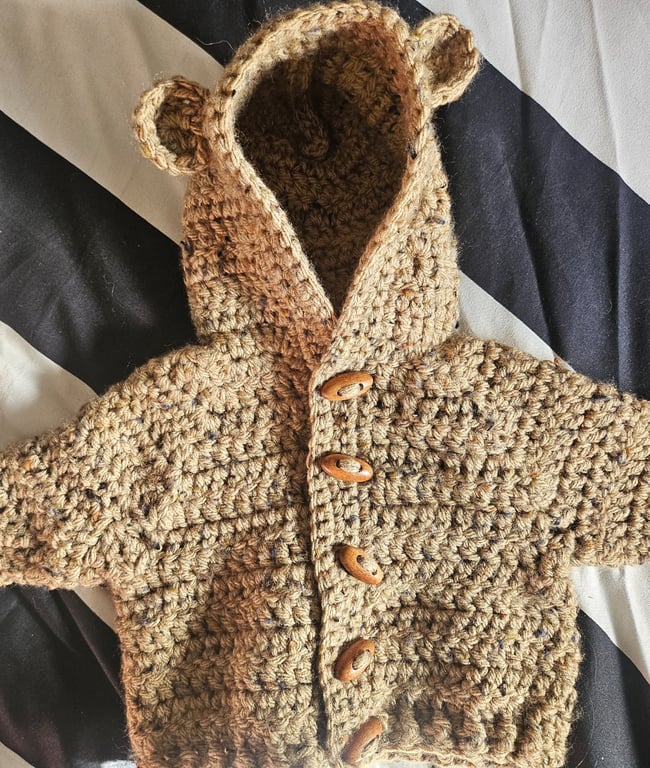 Hooded Bear Jacket Cardigan