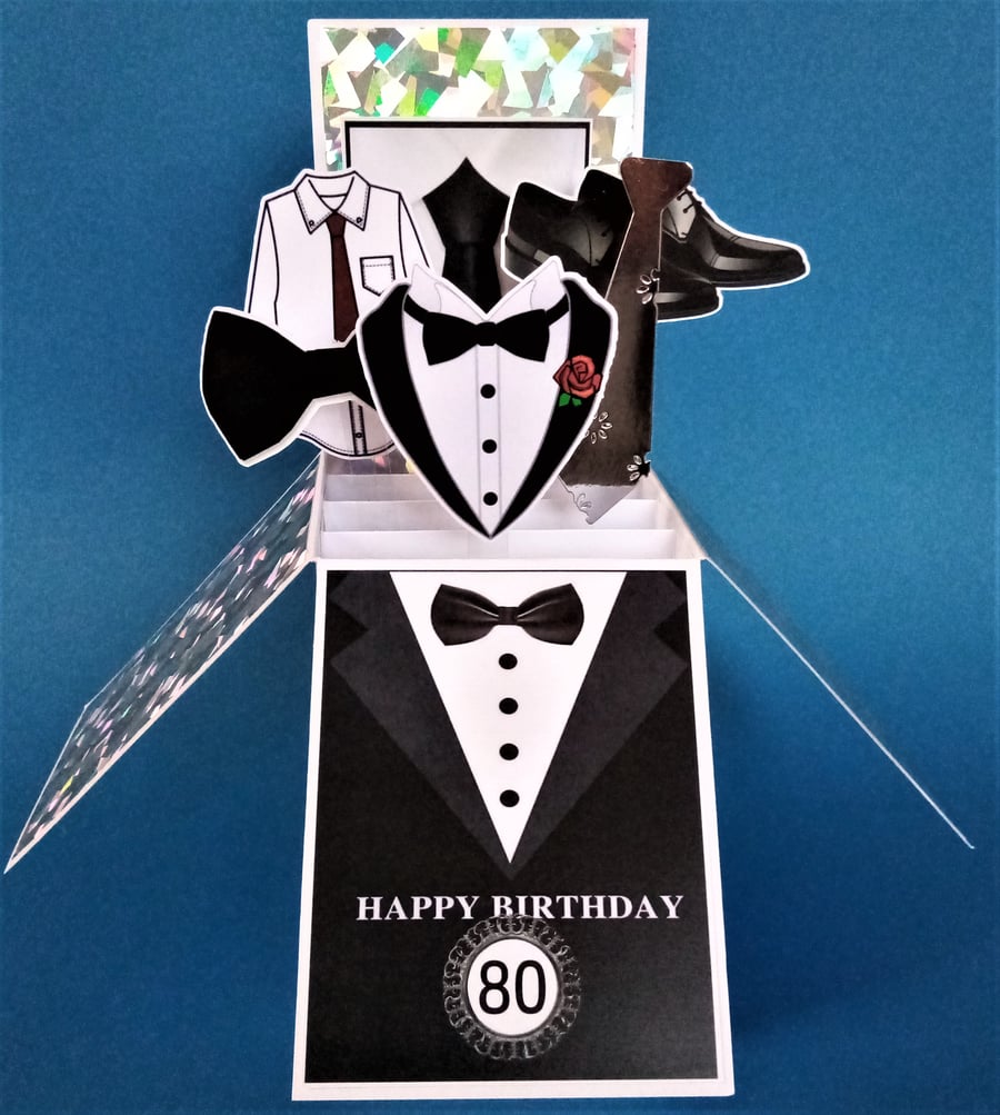 Men's 80th Birthday Card