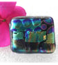Patchwork  Brooch 101 Dichroic Fused Glass Handmade  - Image 3