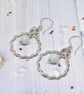 Handmade Jadeite and Sterling Silver Earrings - Image 8