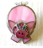 Pig Suncatcher Stained Glass Handmade Pink Piggy - Image 1
