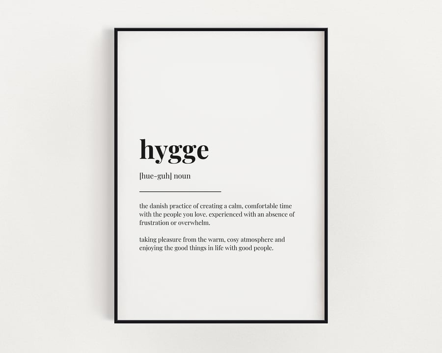 Hygge Definition Print