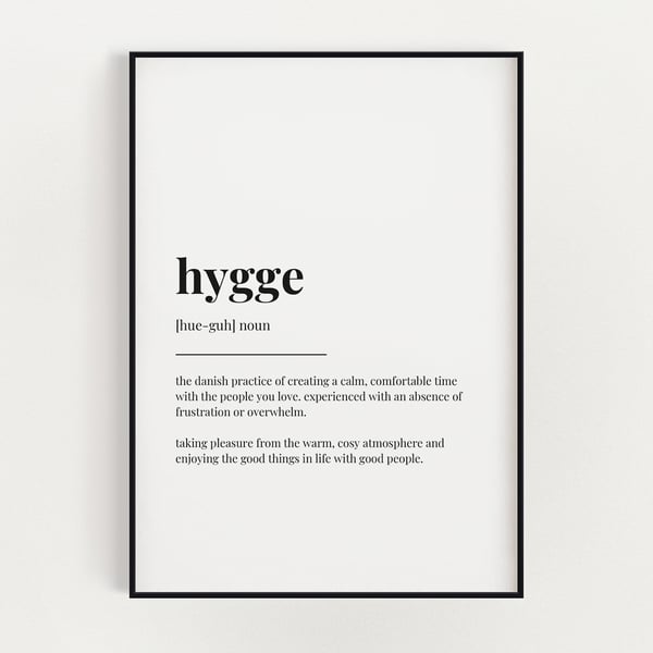 Hygge Definition Print