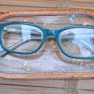 Golden orange and sparkly flaked tray