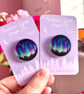 Aurora Borealis Northern Lights Acrylic Pin - Image 3