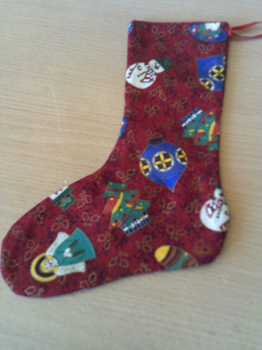 Christmas Decorations 7.5 inch Stocking