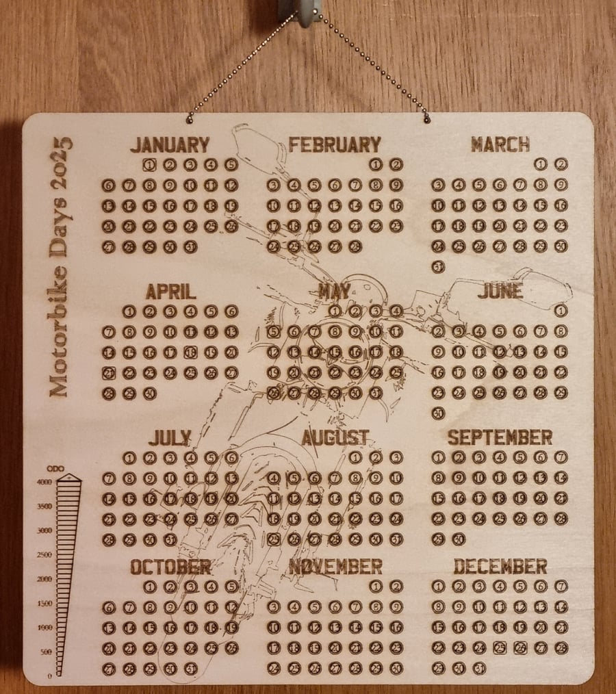 Punch Out Board - Motorbike Days 2025 (Personalisation available)