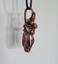 Natural Brandberg Crystal & Copper Necklace Pendant Gift Jewellery Jewelry - Image 9