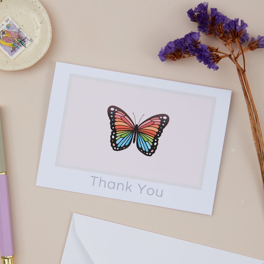 Thank You Card, Thank You Greeting Card, Thank You Notelet, Thanks For Gift Card