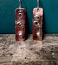 Sterling Silver and Copper Earrings Abstract - Gift Boxed