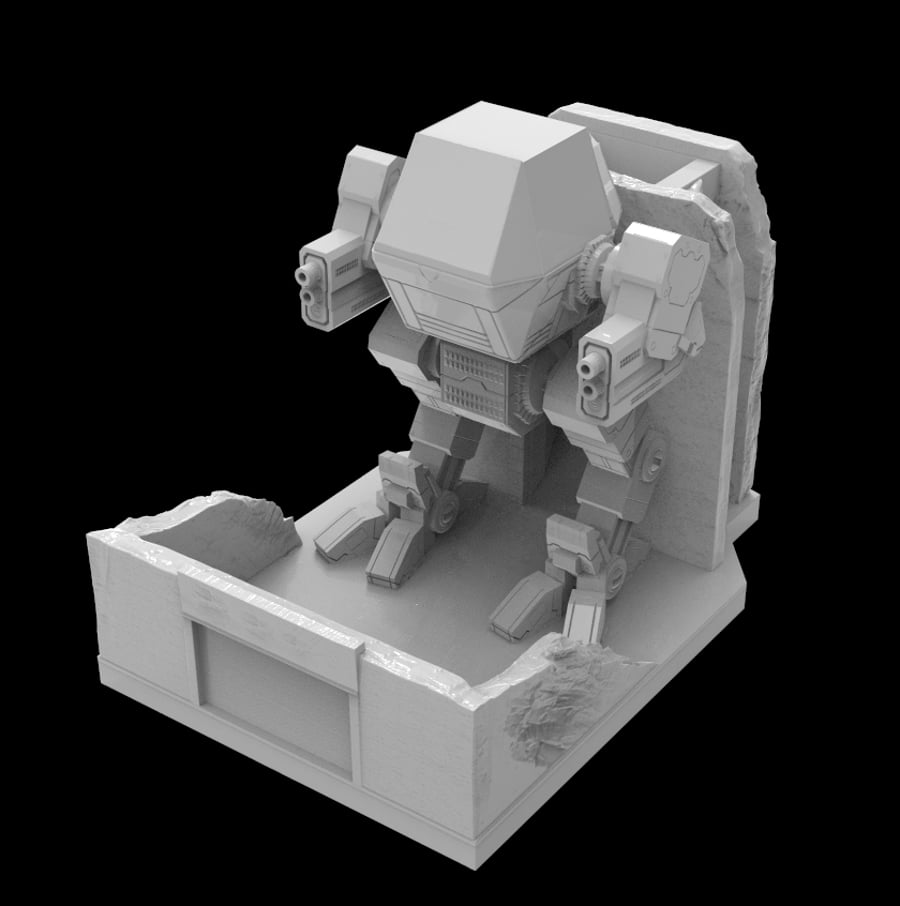 Possibly Cool Dice Towers II - Mecha - DnD Pathfinder Tabletop RPG
