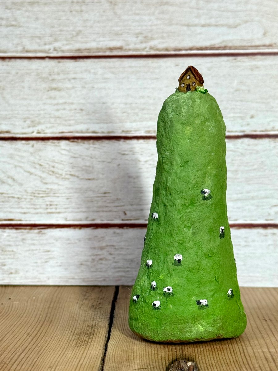 Spun Cotton Miniature Welsh Hill