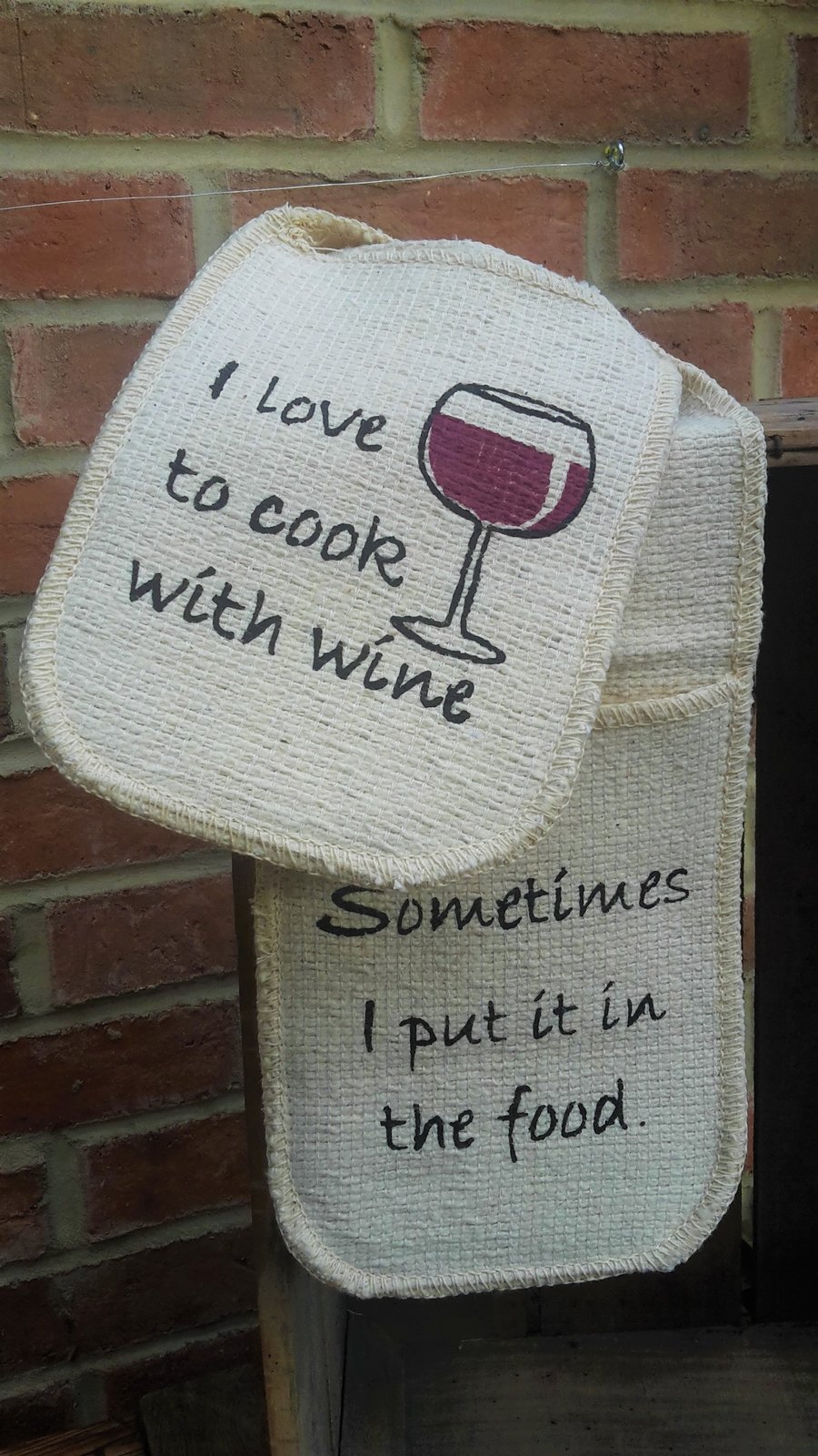Oven Gloves Cooking with Wine
