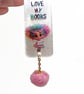 Handmade Bookmark in Pearl White with Ghost and Rainbow Girl - Image 6