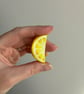 Handmade Clay Fruit Brooch Pins - Image 4