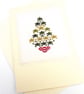 Candle Tree and Star Tree Noël Cross Stitch Christmas Card - Image 2