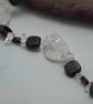 Garnets & Crackled Quartz necklace - Image 3