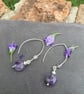 Silver amethyst earrings - Image 3