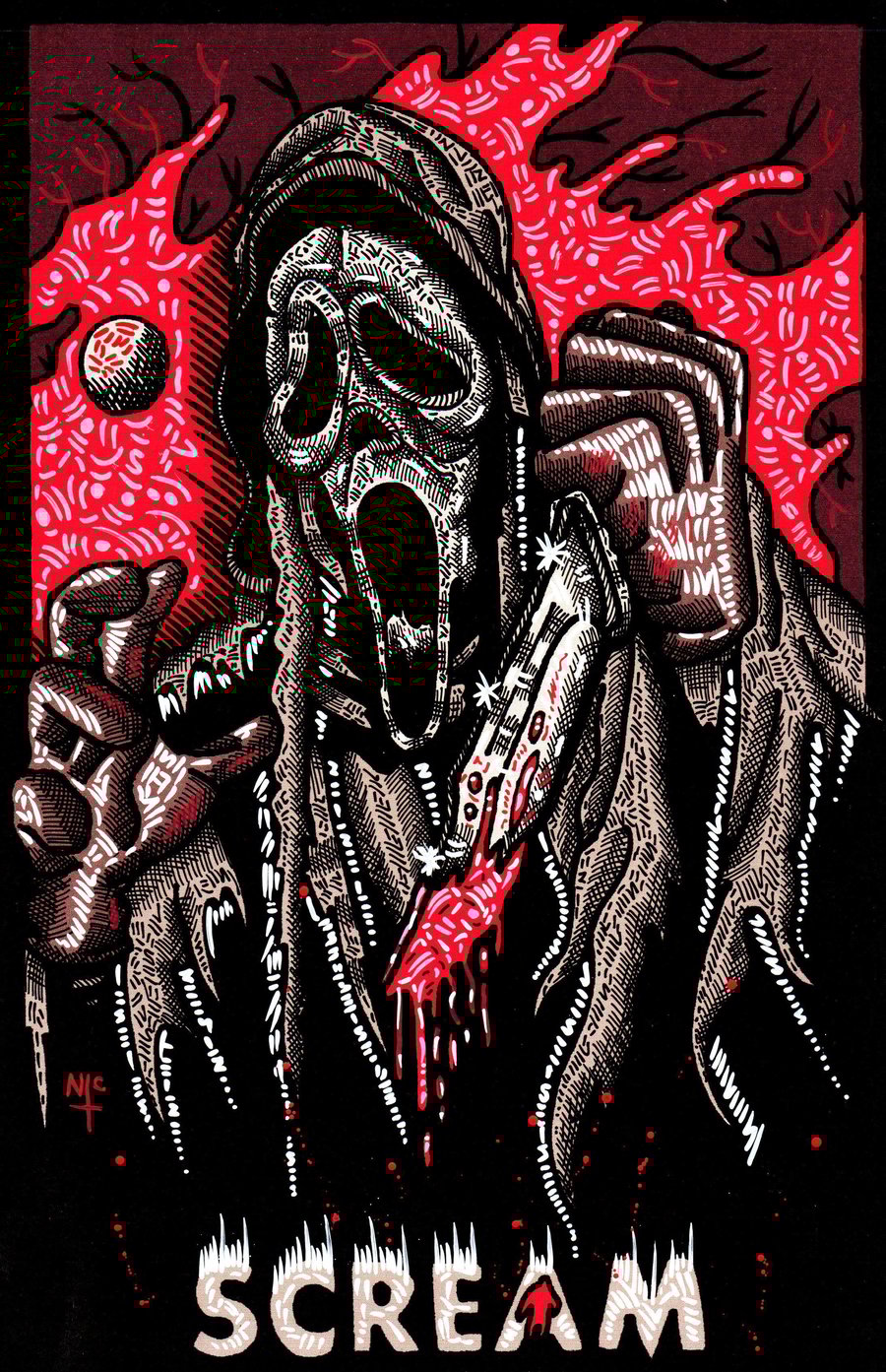 SCREAM FAN ART PRINT