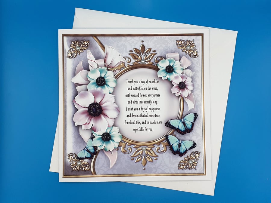 Birthday Female, Decoupage, Large