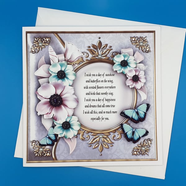 Birthday Female, Decoupage, Large