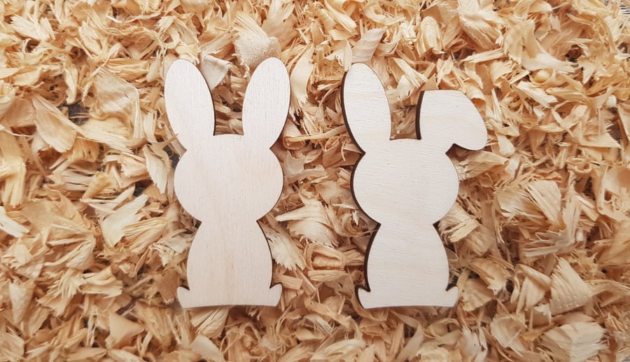 Bunny rabbit wooden craft blanks perfect for easter gifts