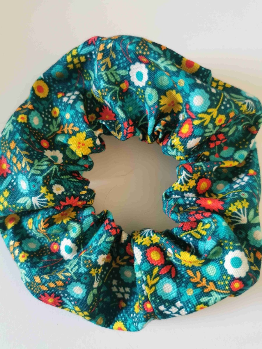 Spring Flowers Scrunchie 