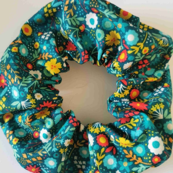 Spring Flowers Scrunchie 