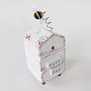 Wooden Beehive With Little Clay Bee 'Busy Bee'