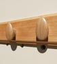 Handcarved Oak Pebbles Coat Rack - Image 8